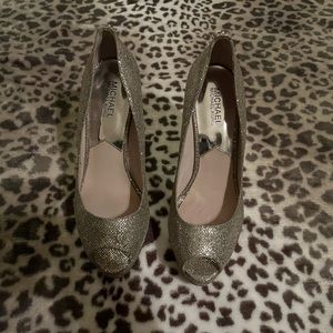 Micheal Kor’s  silver heels